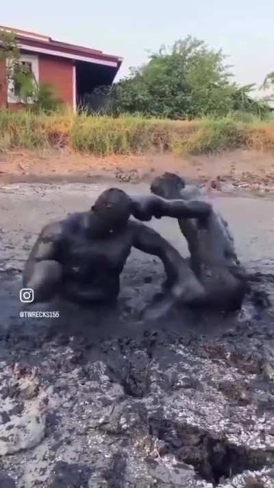 Weird boxing practice