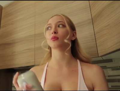 Shaking Her Bottle
