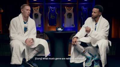 [Highlight] Curry and DiVincenzo go 1v1 on a dad-joke battle