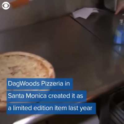 Glittery...cheese...pizza? They call it 