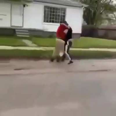 Jehovah witness goes to hood to preach, ends up fighting kid for saying 