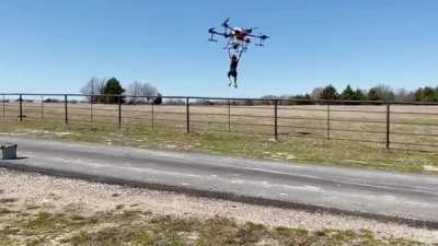 Don't leave the kids alone with dad and the farm drone.