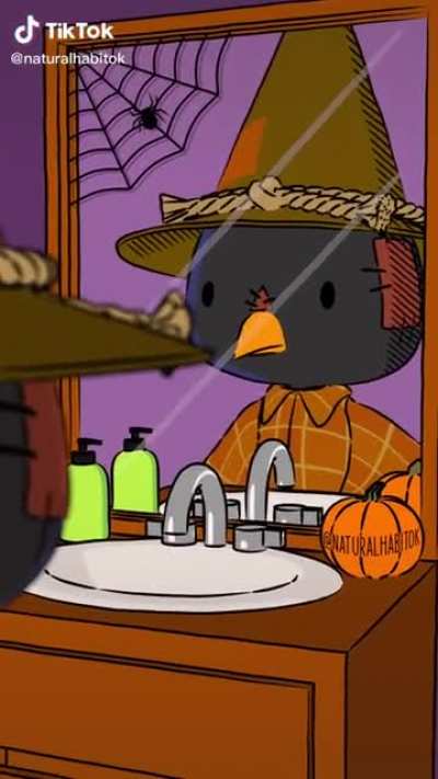 Crow and scarecrow are not compatible.