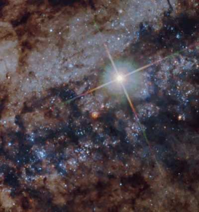 Star captured going supernova in galaxy Centaurus A