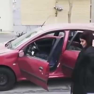 Stepping out of your driving car.