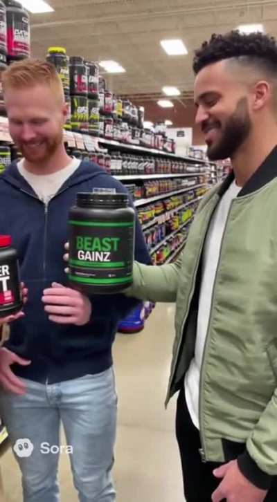 Gymbro got his first creatine and sent me this