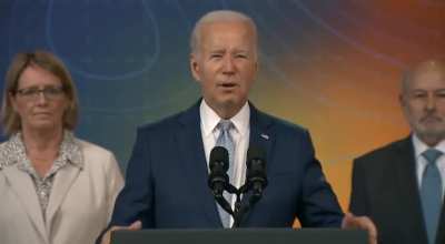Joe Biden, last night, unprompted.