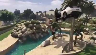 Nice stunt jump