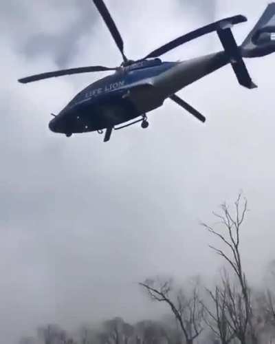 When a helicopter's propeller is synchronised with the camera frame