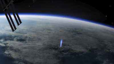 Amazing light show seen from the International Space Station