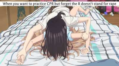 What is step-imouto doing?