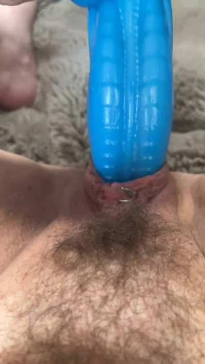 Love the stretch from this dragon dildo