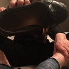After a long day at work, I get to share taste my stinky feet 👅💦😉& enjoy a little taste.