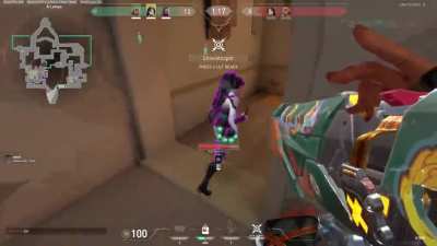 Hard trolling sage with raze's ult.