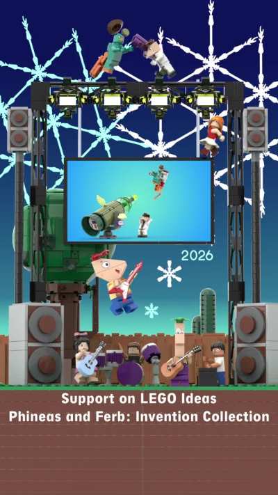 Happy New Year!🥳 I recreated Phineas and Ferb Season 5 poster in LEGO!🤩