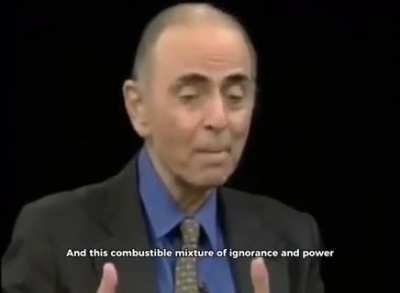 We've arranged a society based on science and technology, in which nobody understands anything about science and technology. Carl Sagan, in one of his final interviews