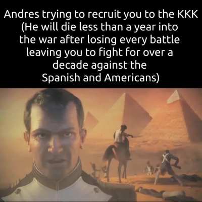 Andres read too much books about Napoleon (This is real, btw)