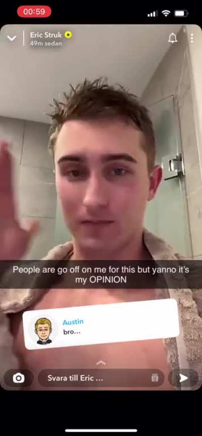 Famous tiktoker Eric Struk on Andrew Tate