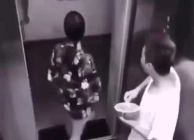 To eat his soup