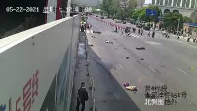 Man drives into crowd