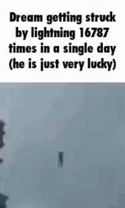 He is just very lucky! :)