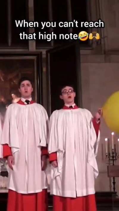 when you can't reach that high note