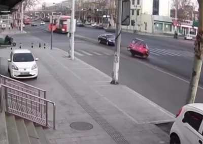 ... to turn a corner in a threewheeler.