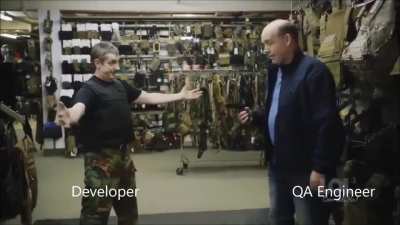 How QA's test developer's code...