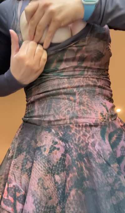 Hypnotizing natural boobies