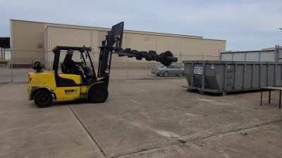 This is how make sure the scrap yard can't use our crankshafts and try to re sell them.
