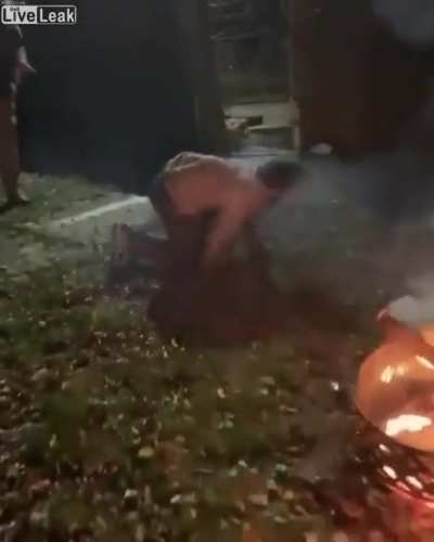 Jumping on fire...