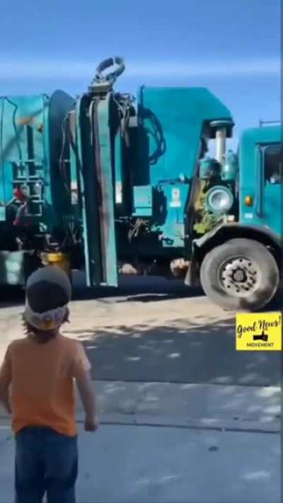 4-year-old boy has always loved the sanitation workers and trucks... today the whole crew surprised him with a parade of trucks and gifts for his birthday
