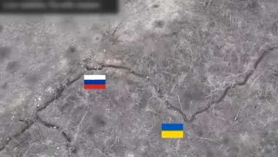 Russian soldiers are killing 2 Ukrainian POW in a trench near Bakhmut