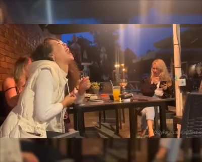 Taking my friends foot worshiping virginity in the pub 🍻