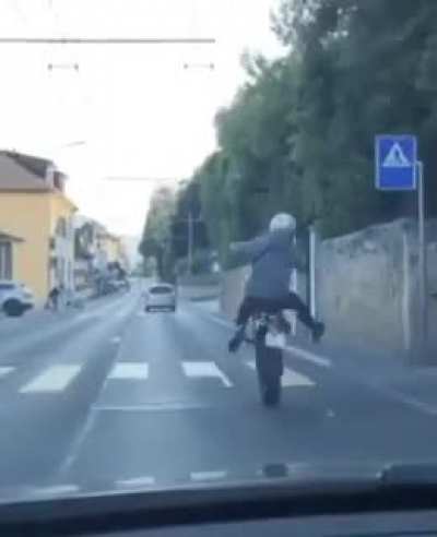 A donorcyclist with a sense of humor
