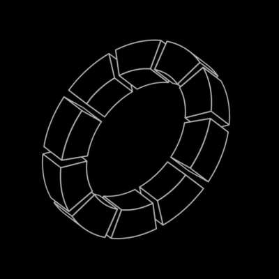 Impossible Ring, A looping animation I made in Blender using 3D objects