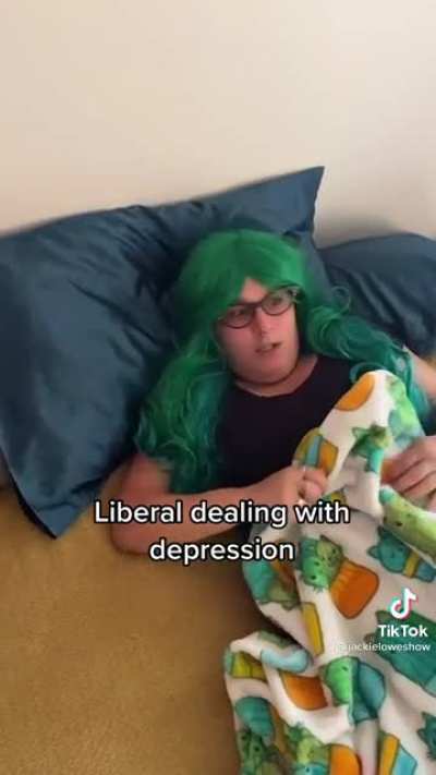 Just shake off that depression, liberal!