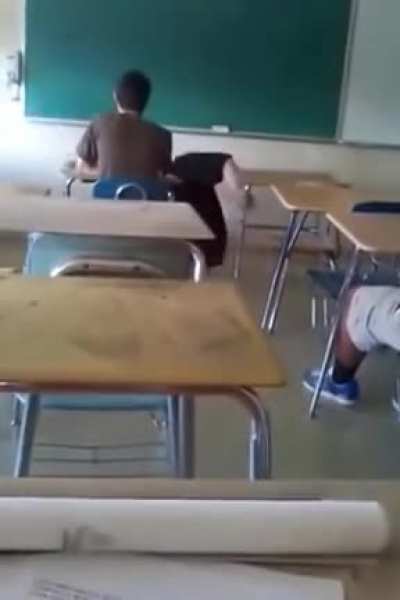 Anime enthusiast seriously injures himself during a dance to anime music in class.