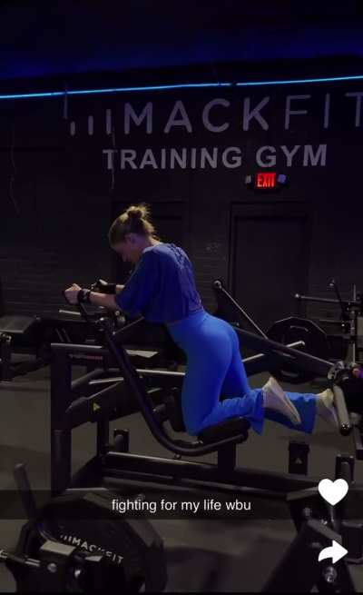 Working her legs
