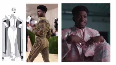 Lil Nas X mentions Steven Universe and compares outfits he's worn to the Diamonds in an interview with GQ