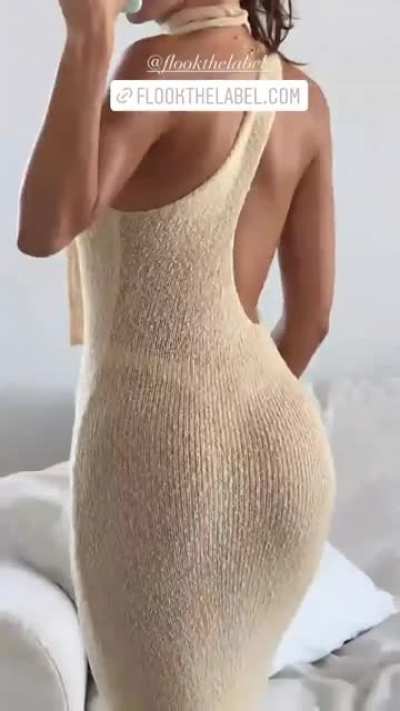 Issy Mathers- see-thru dress
