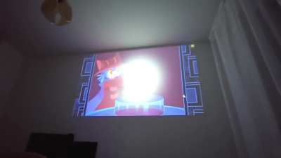 The ending of OneShot on a projector lit my entire room!