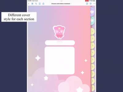 I made a cute Galaxy themed Digital Notebook ✨🌟⭐️