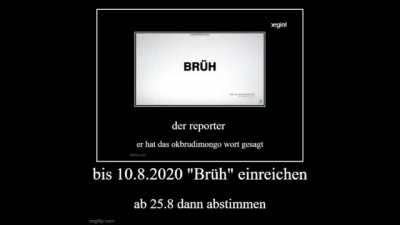 Brüh zum Jugendwort des Jahres 2020, Brüheim zur Hauptstadt 2025