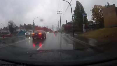 “It’s pouring rain out and imma just send it, what could possibly go wrong?”