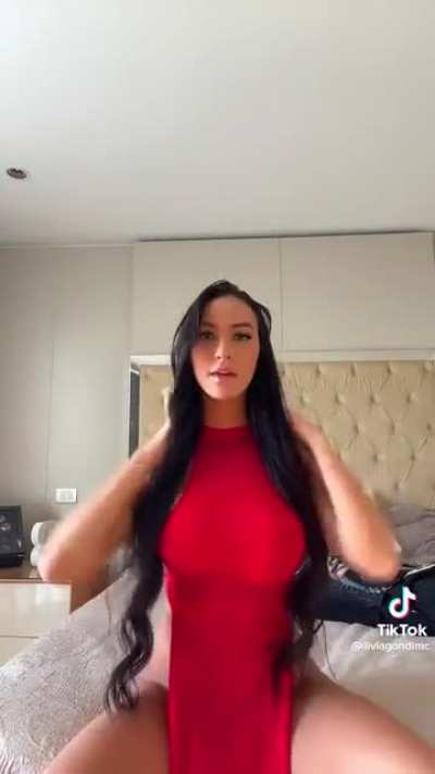 Red dress so hot