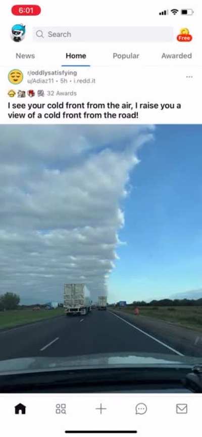 These two Reddit posts next to each other.