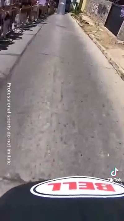 Riding downhill