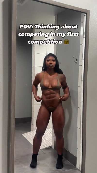 What y’all think should I really do it this year?? 🤔   #bodybuilding #bodybuilder #fitnessmodel