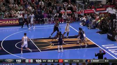[Highlight] Zion with the putback in the clutch after stripping it off Harden